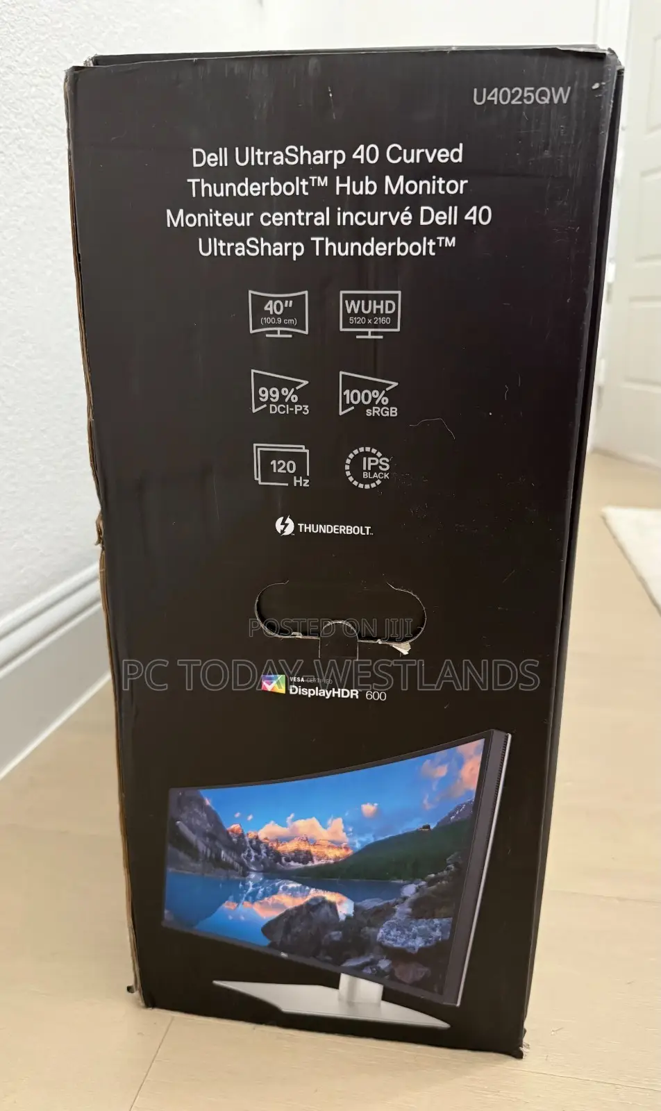 Dell Ultrasharp U4025qw 40 Inch Curved Thunderbolt Silver Hub Monitor
