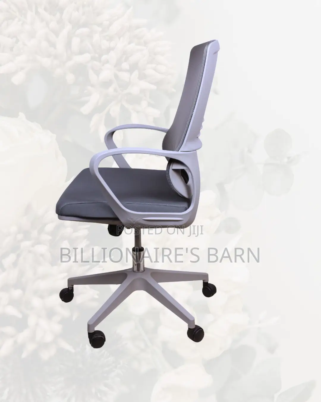 Grey Ergonomic Mesh Office Chair | Imported Swivel Base