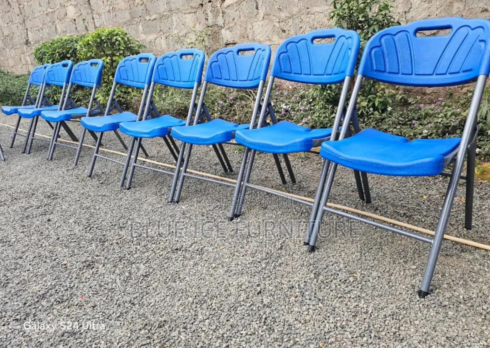 Blue Foldable Chair