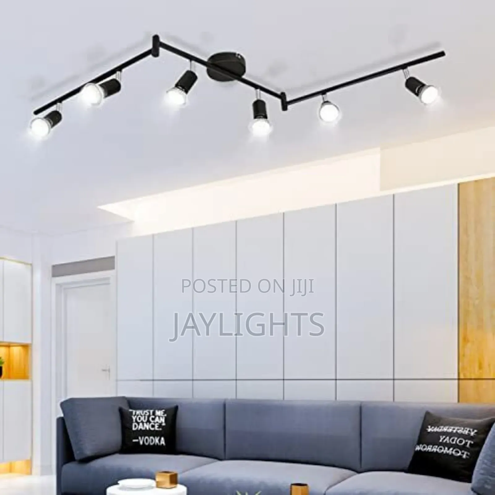 6-Light Flexible Track Lighting Led Spot Ceiling Light