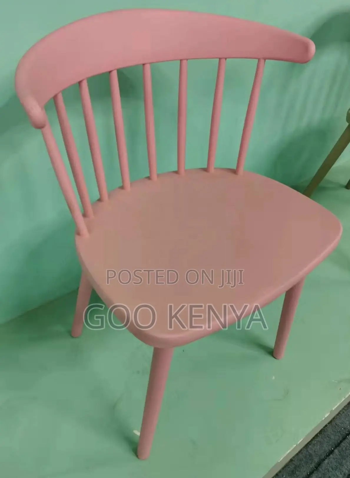 Home Outdoor Chair; Reinforced Plastic Garden Chair With Pattern Back