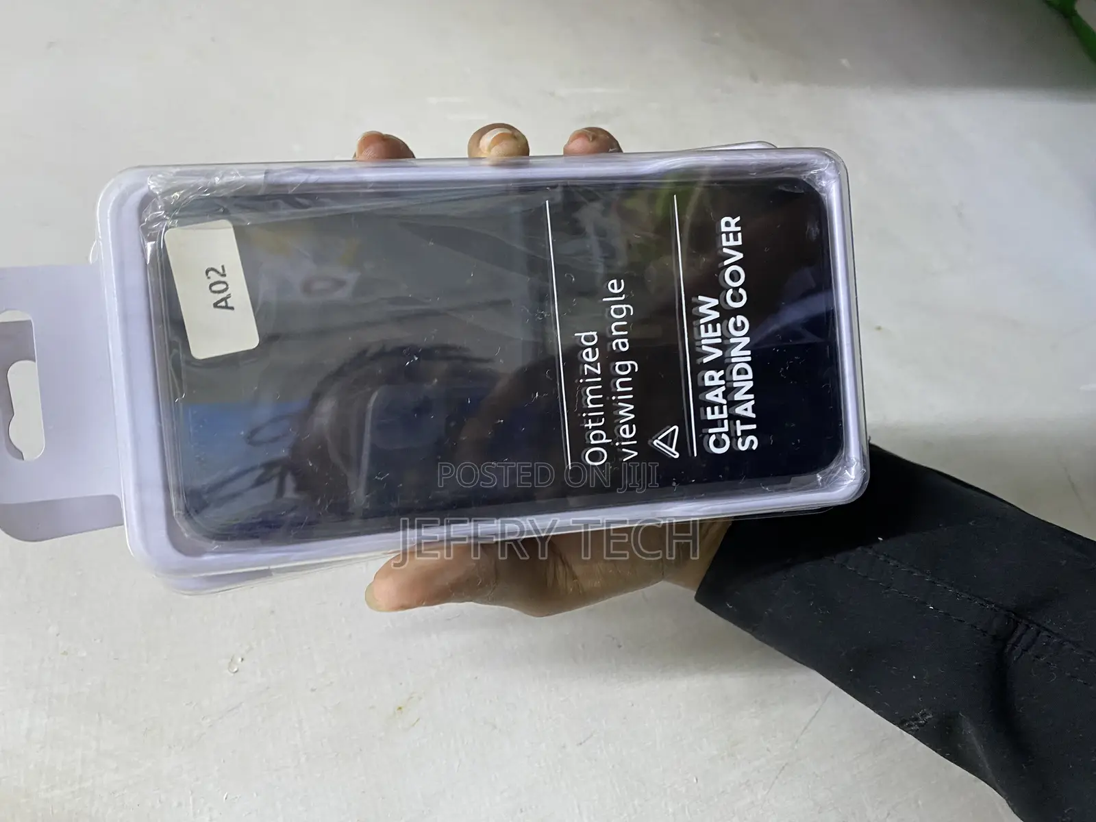 Boerhang Samsung Galaxy A02, Smart Clear View Cover
