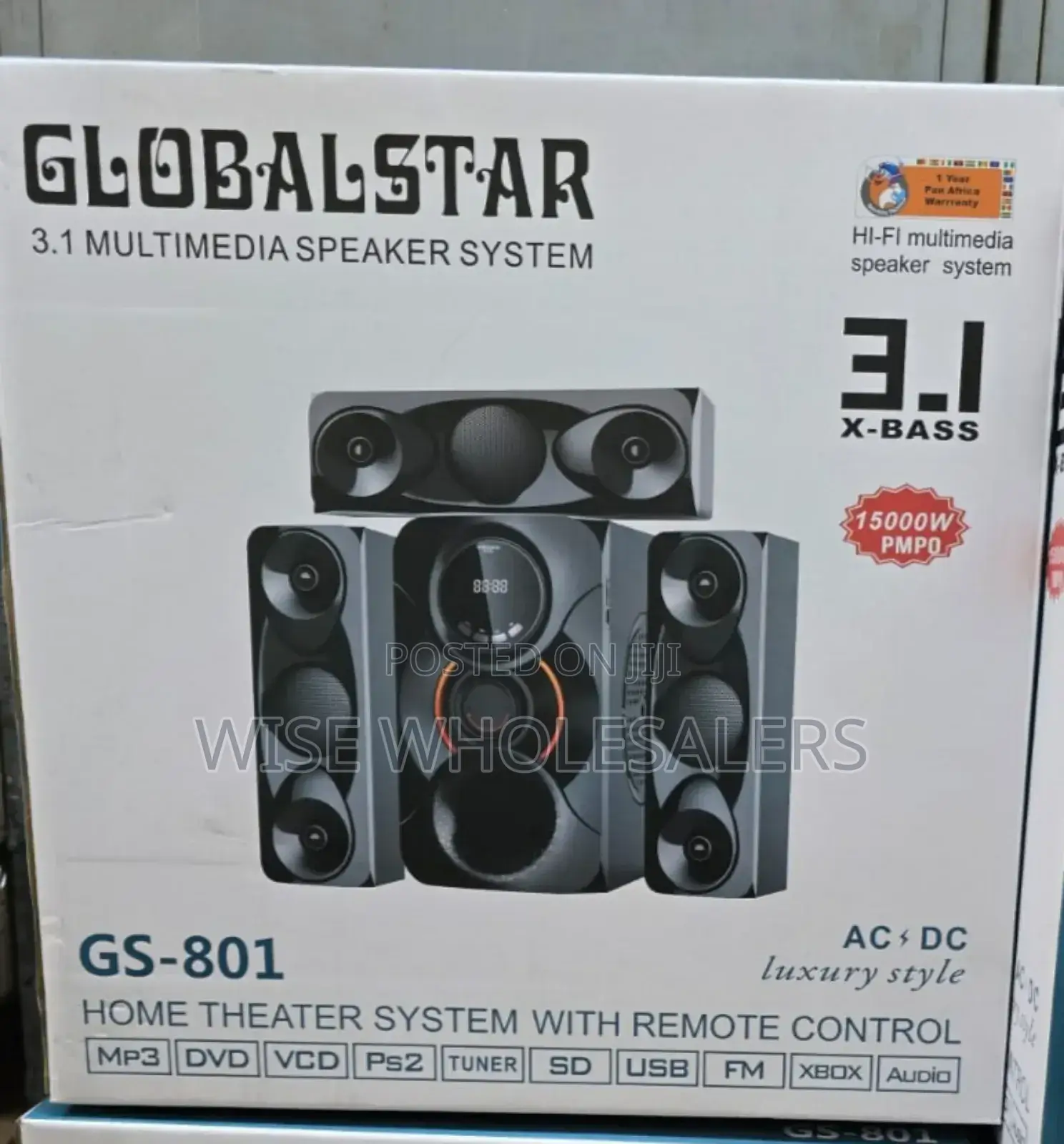 Globalstar Gs-801 3.1 X-bass Multimedia Speaker System.