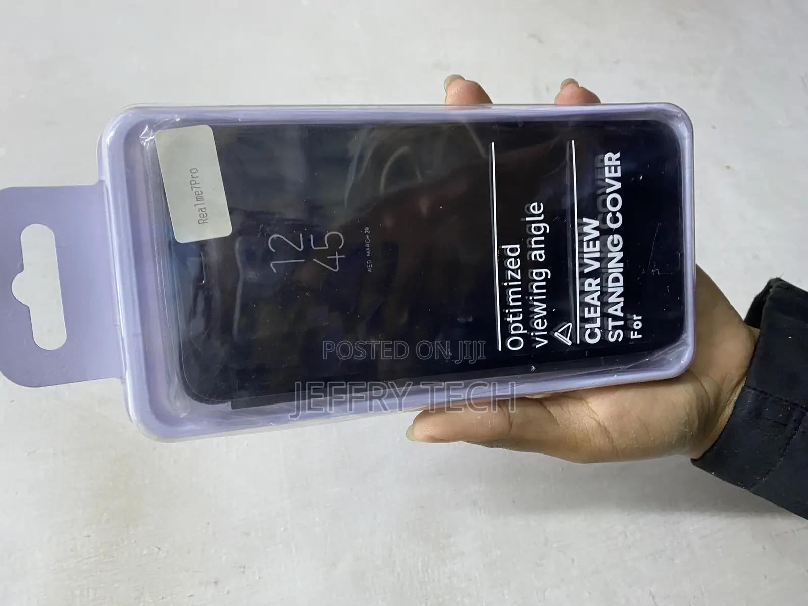 Ysnzaq Case for Realme 7 Pro Clear View Standing Cover