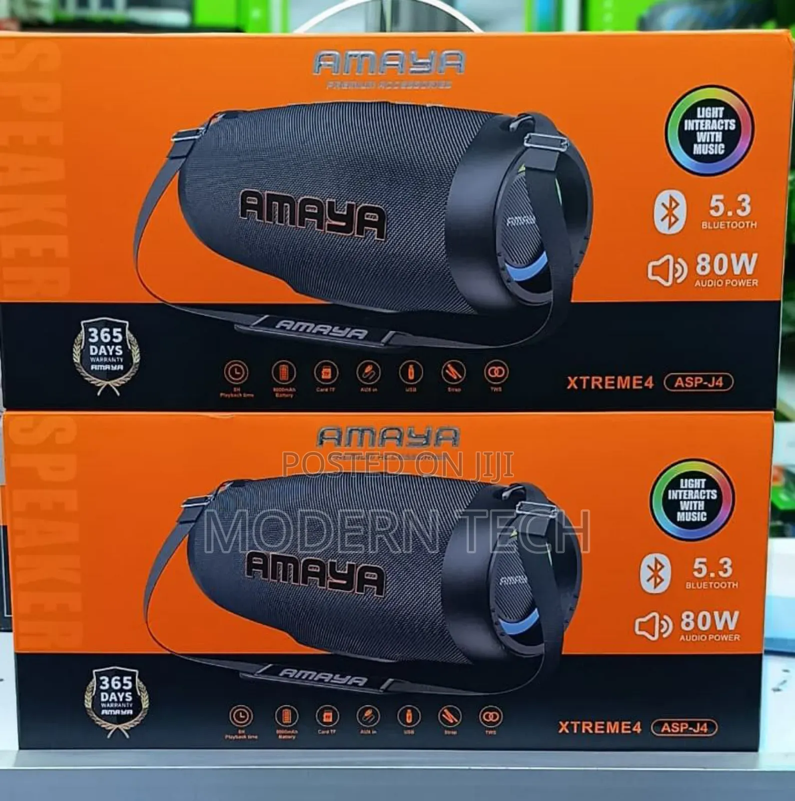 Amaya Xtreme 4 Asp-J4 Wireless Bluetooth Speaker 80w Stereo Sound