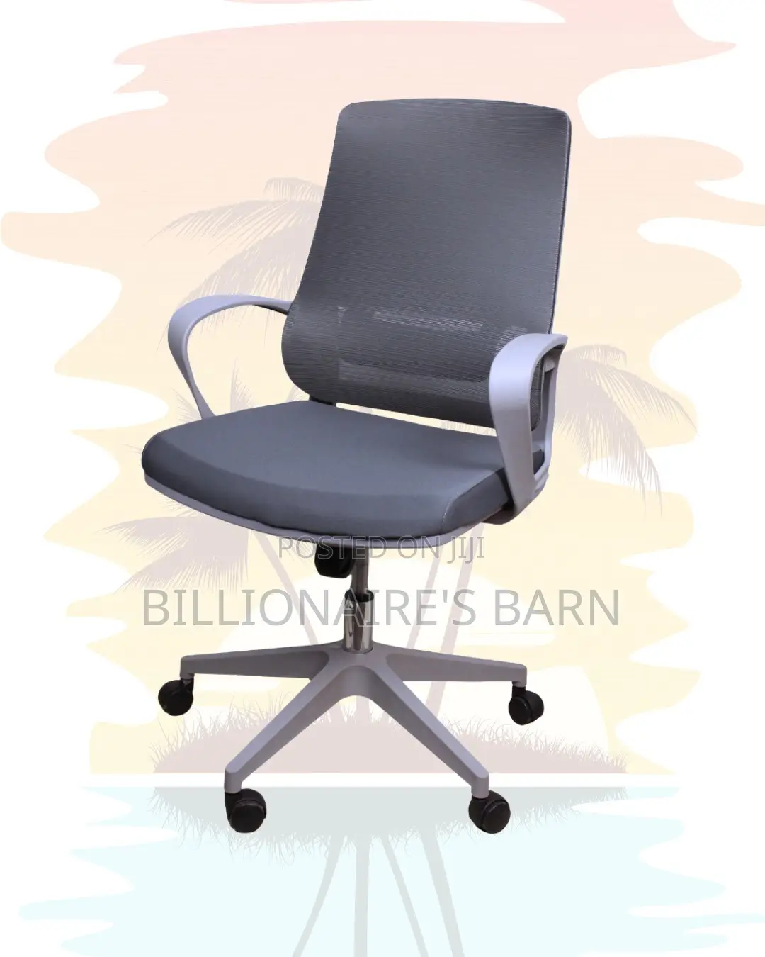 Grey Ergonomic Mesh Office Chair | Executive Mesh Backrest