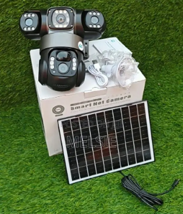 3 Lens Lens 4g Solar CCTV Camera – Wireless Outdoor