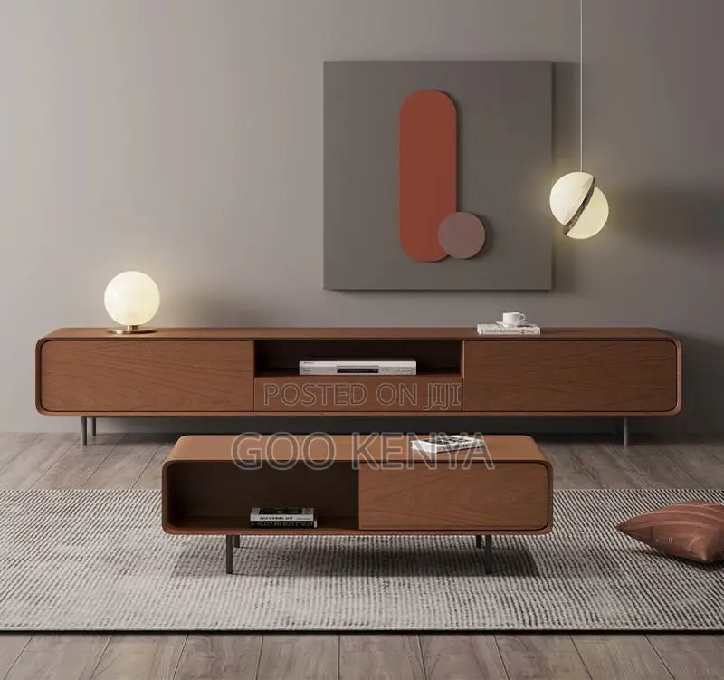 Home Tv Cabinet and Table Set; Home Set Wooden Tv Unit With Storage
