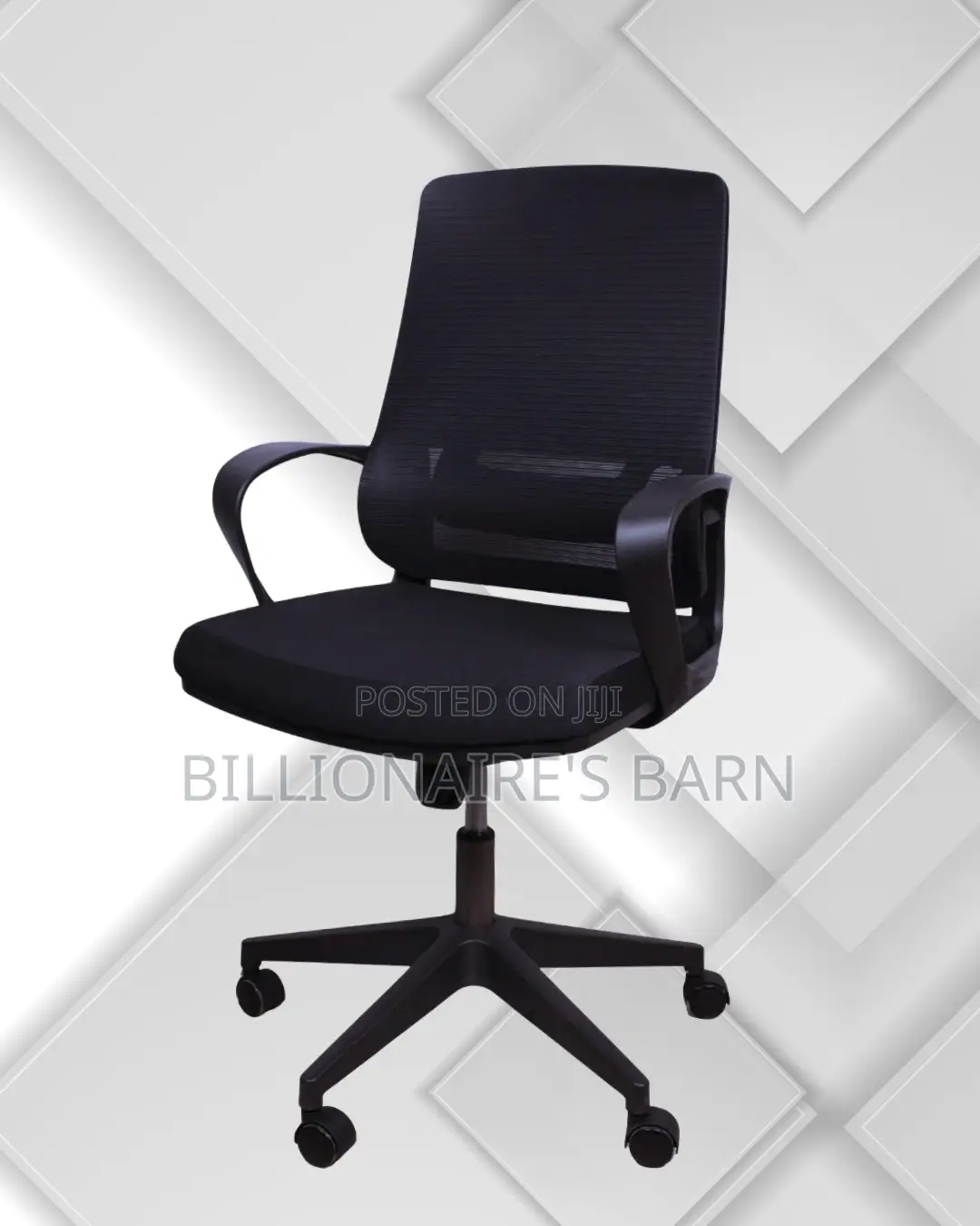 Modern Black Ergonomic Mesh Office Chair — Boosts Posture Focus