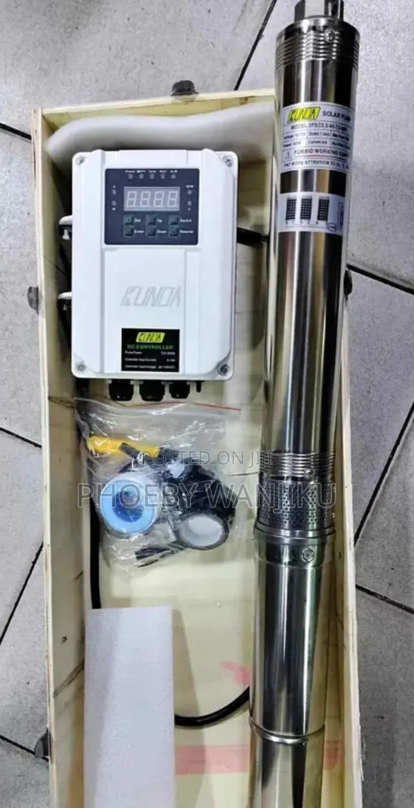 Water Pump 90mtrs Head,Dc 72 Volts, Using 600watts With 3.5 Max Flow