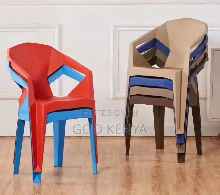 Home Chair; Simple Outdoor Plastic Dining Home Chair With Arm Design