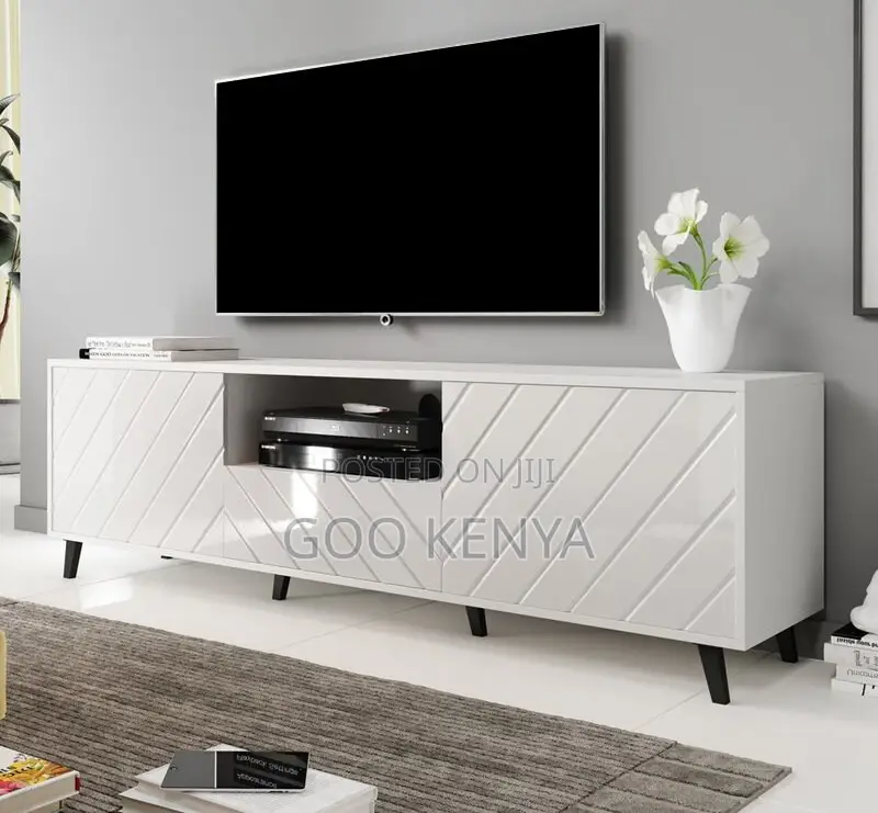 Home Tv Cabinet; Wooden Living Room Furniture Set With Storage Space