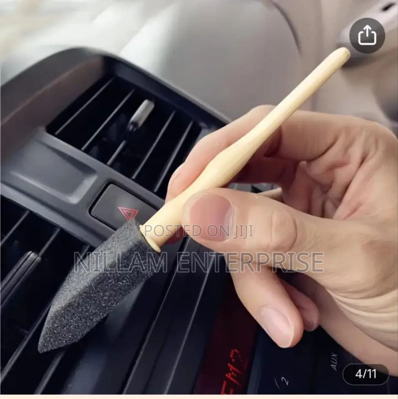 Car Air Vent Brush Set, Auto Detailing Sponge 10pcs