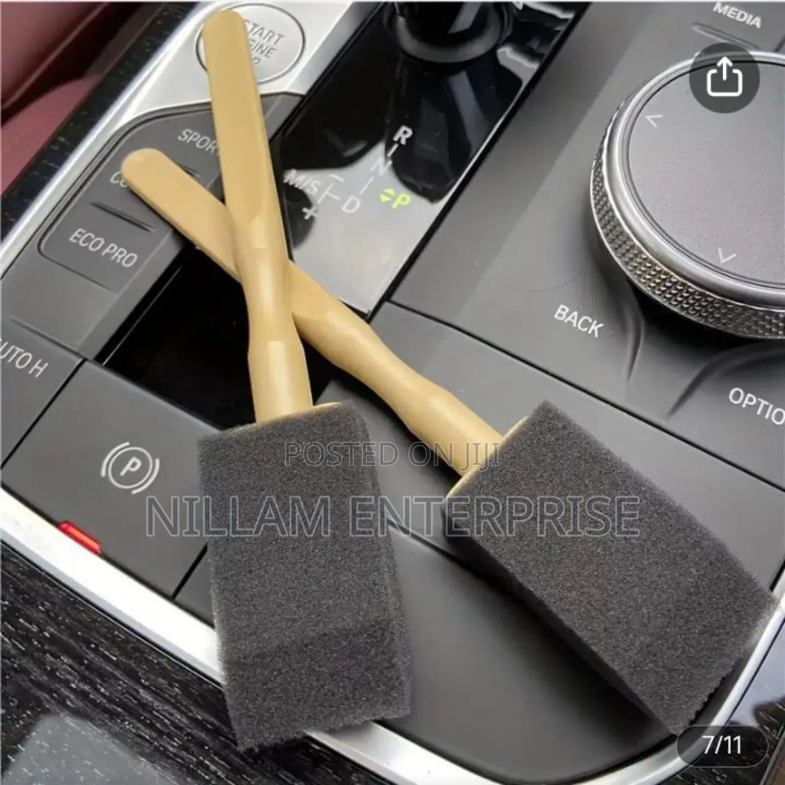 Car Air Vent Brush Set, Auto Detailing Sponge 10pcs