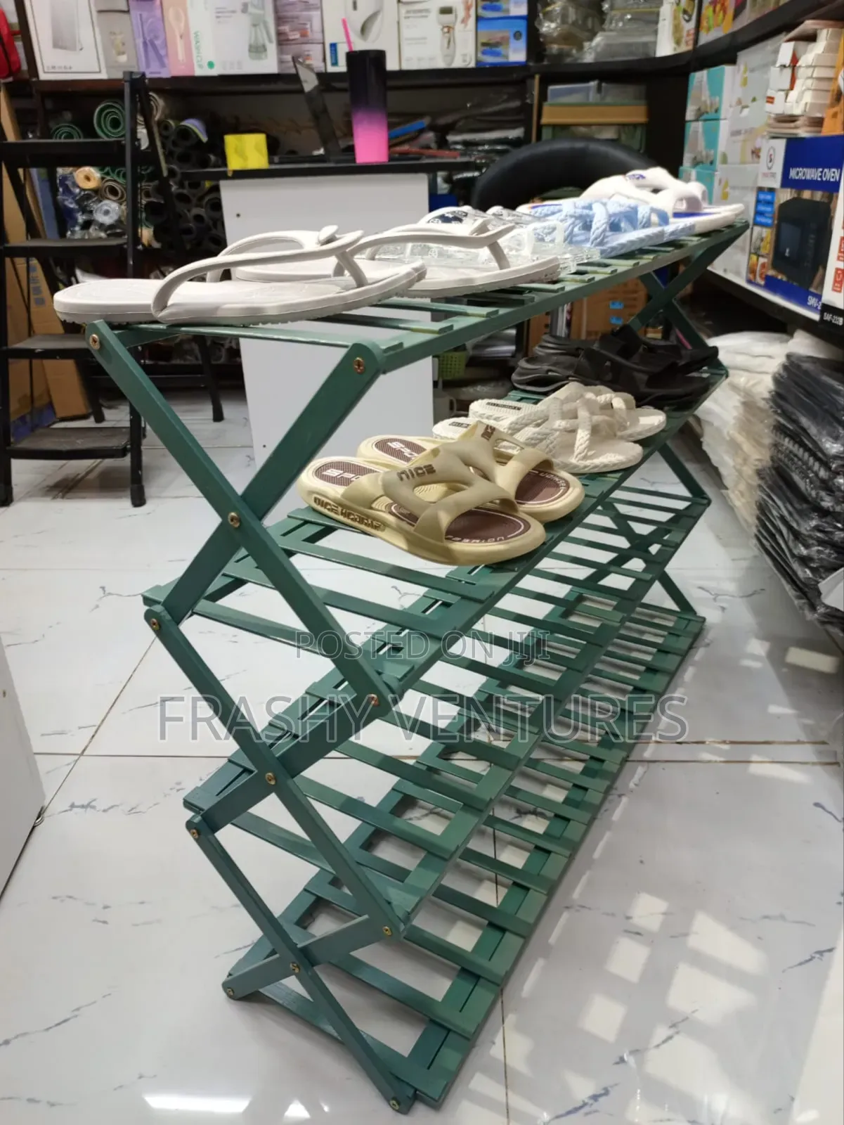 4 Tier Bamboo Shoe Rack