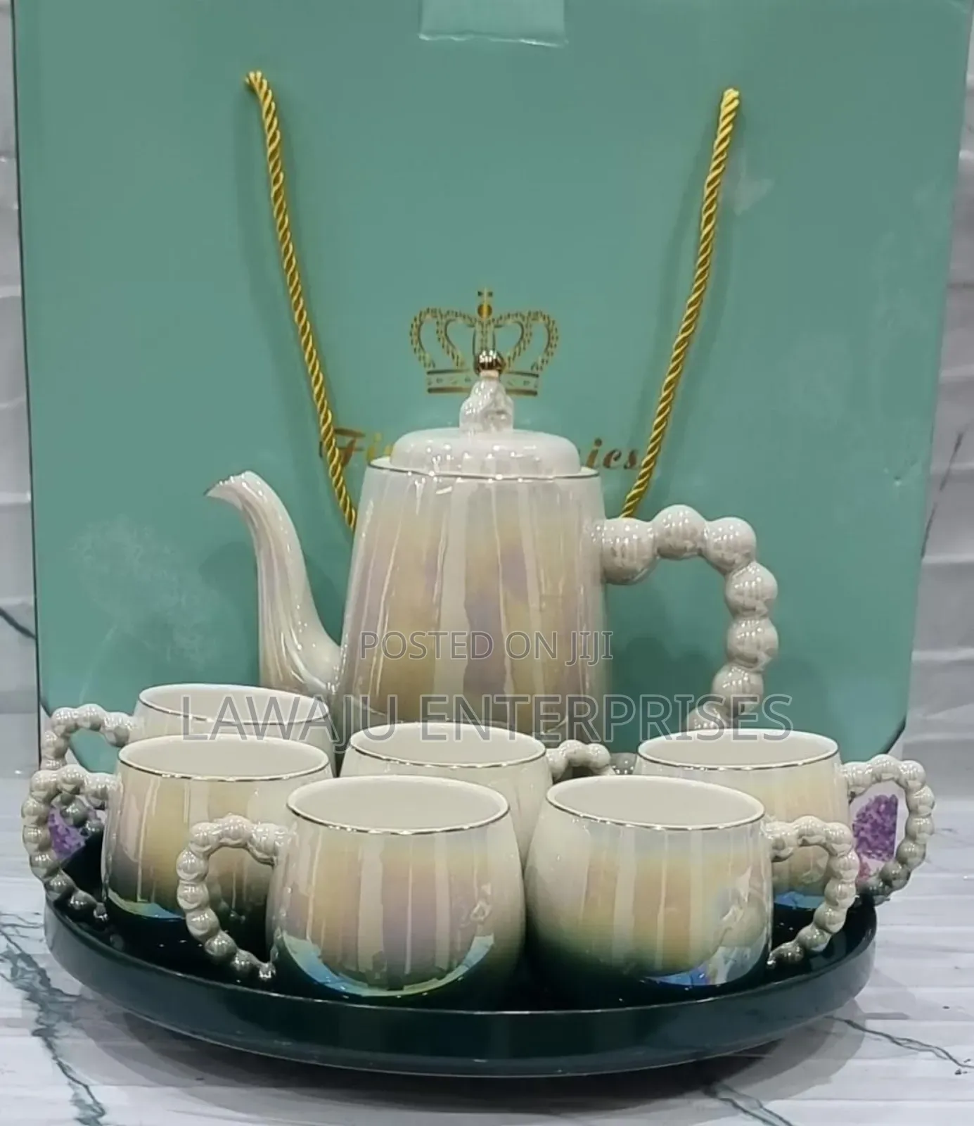 Rotating Tray Tea Set