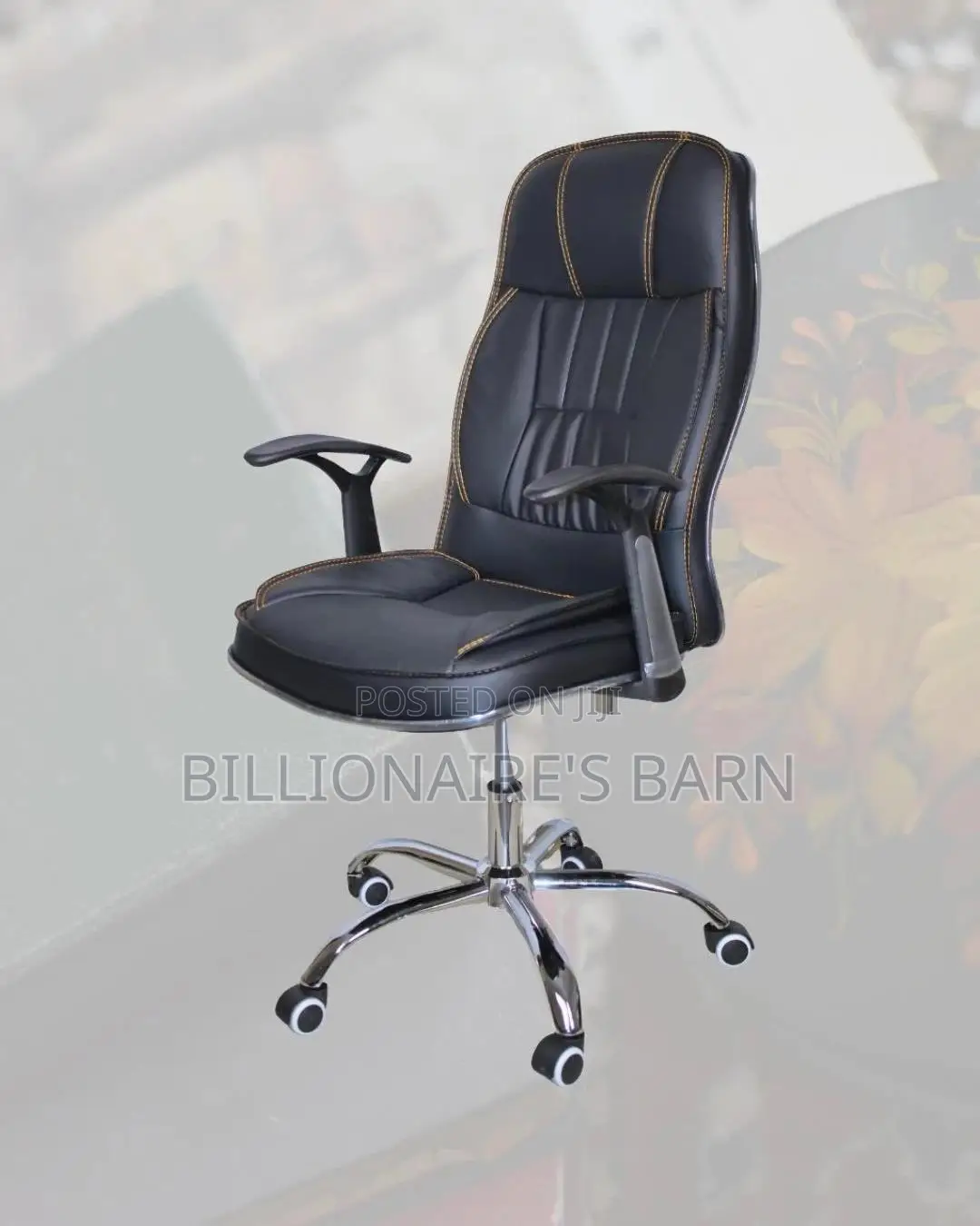 Executive Leather Office Chair (Orthopedic) — Moving Fast