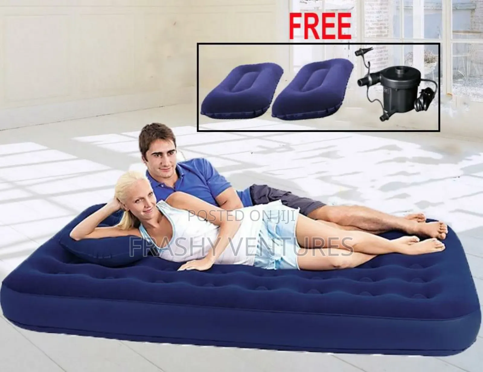 Inflatable Mattress 6*6 With Electric Pump
