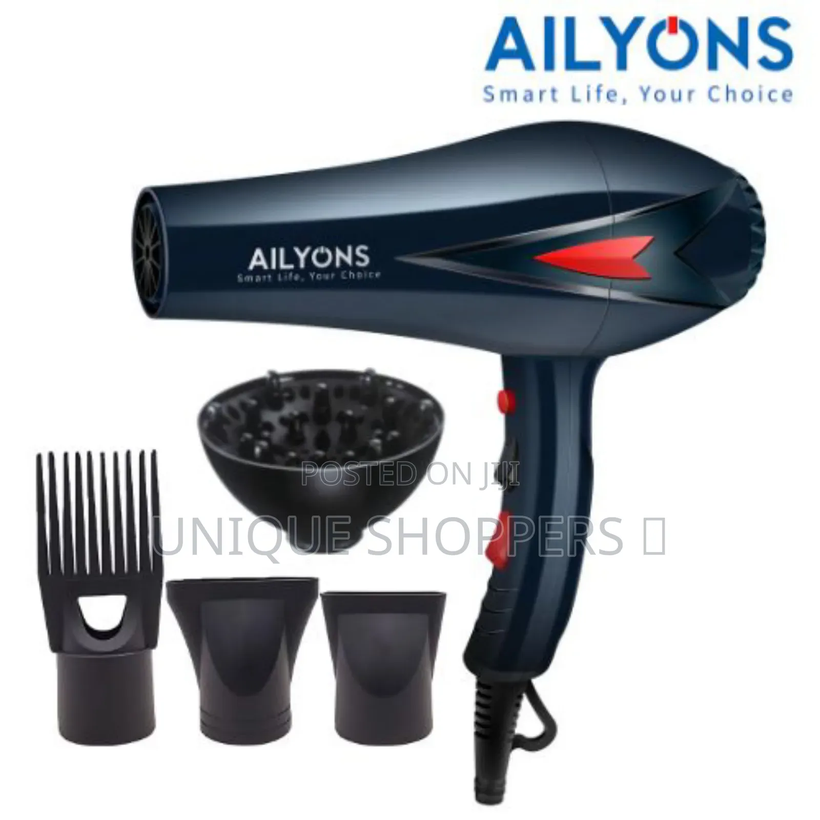 Ailyons U1 Professional Hair Blow Dry Hair Dryer With 4pcs Beauty