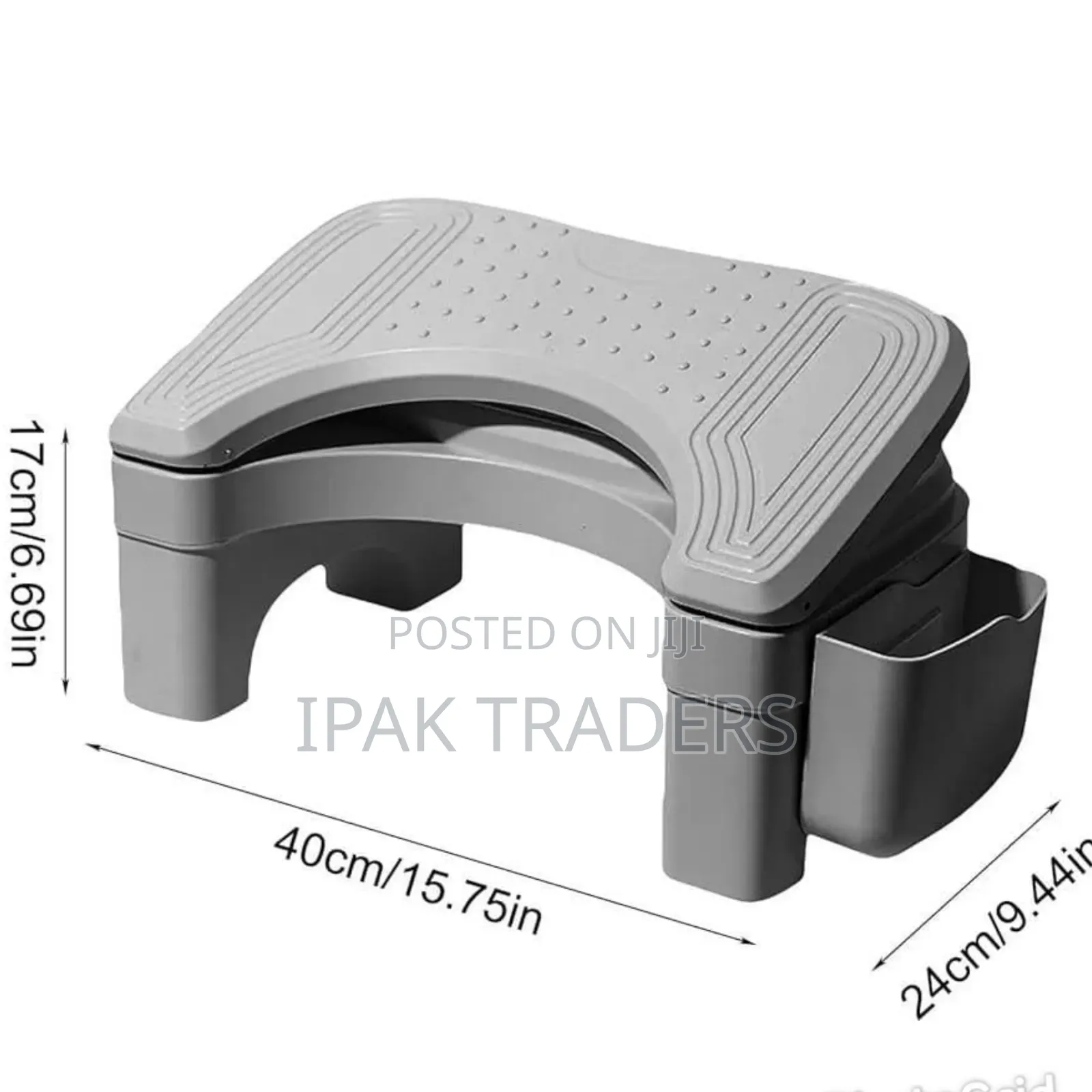 *Ergonomic Foldable / Adjustable Footrest With Storage Space
