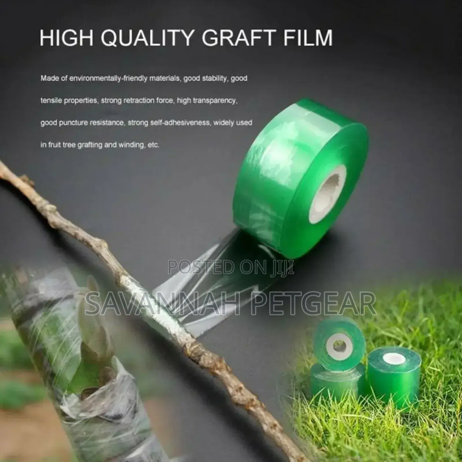 High Quality Self-Adhesive Grafting Tape Film (3cm Wide, 100m Long)