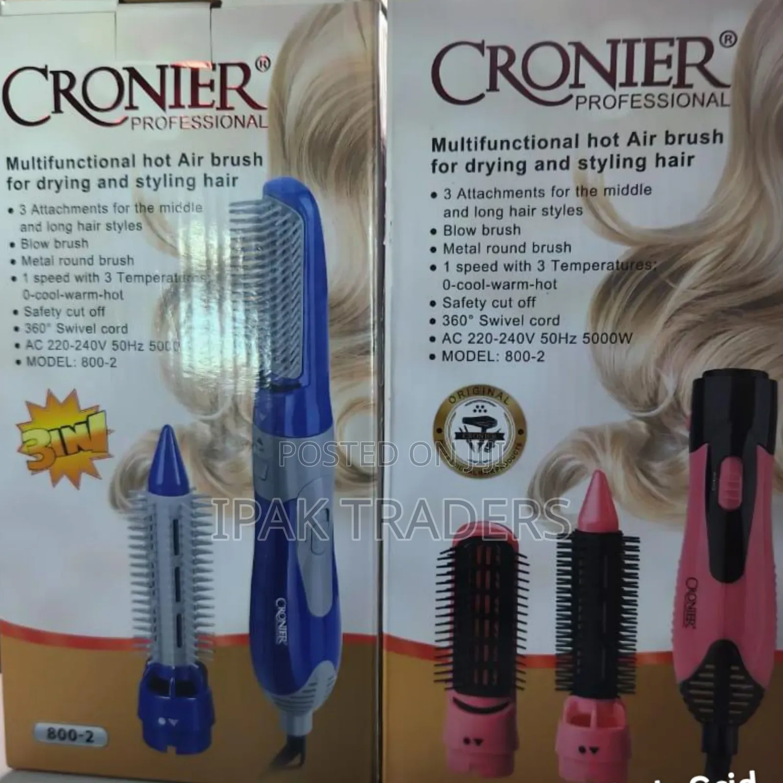 Cronier 3in1 Proffesional Hot Air Brush