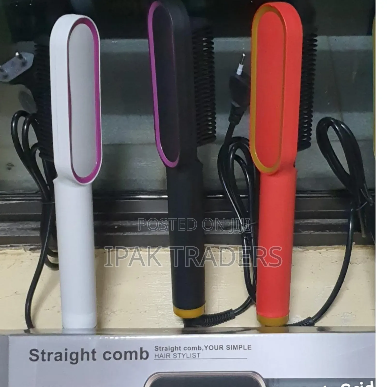 Electric Hair Straight Comb With Temperature Control*