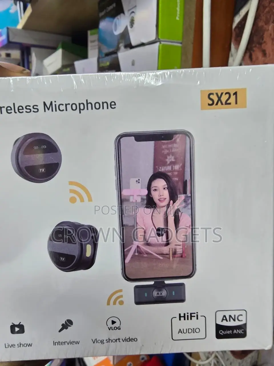 Sx21 Dual Wireless Lavalier Microphone for Video Recording