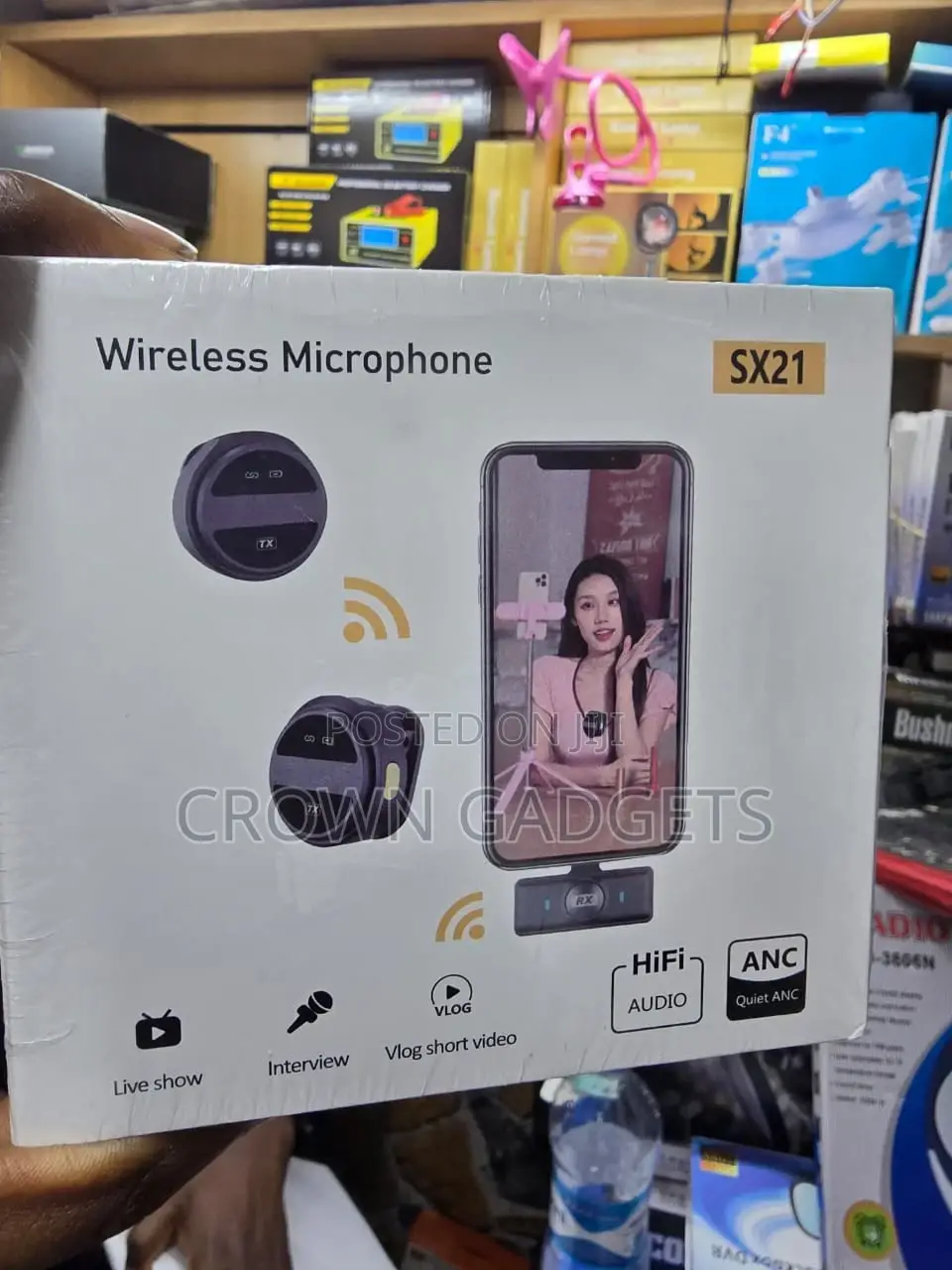 Sx21 Dual Wireless Lavalier Microphone for Video Recording