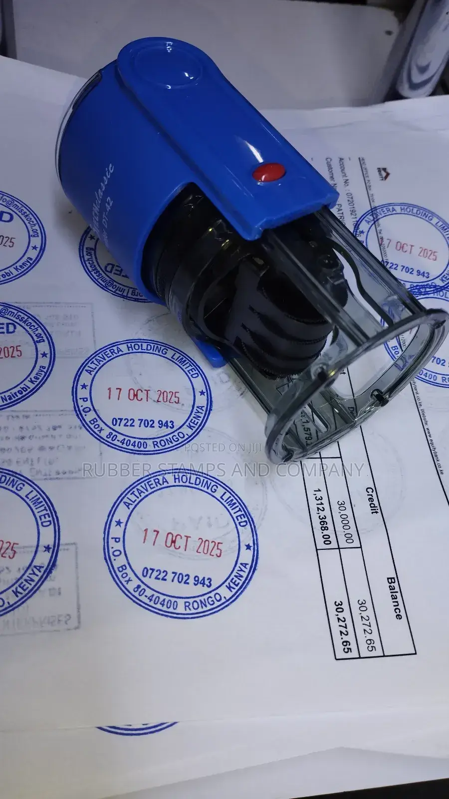 Self Inking Company Seal Stamp