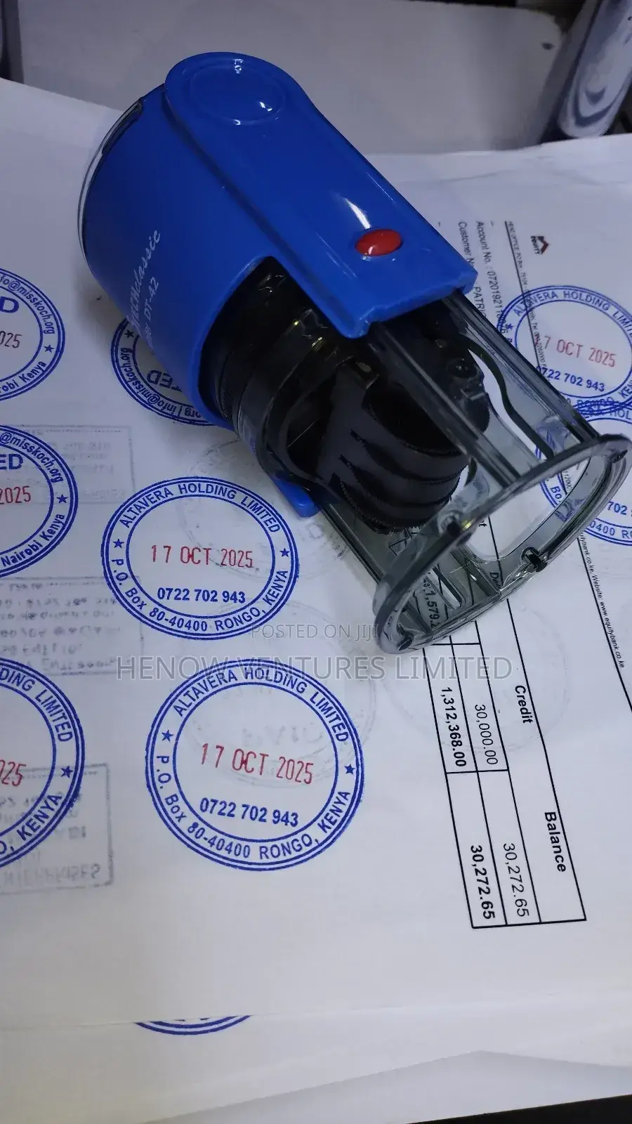 Self Inking Company Seal Stamp