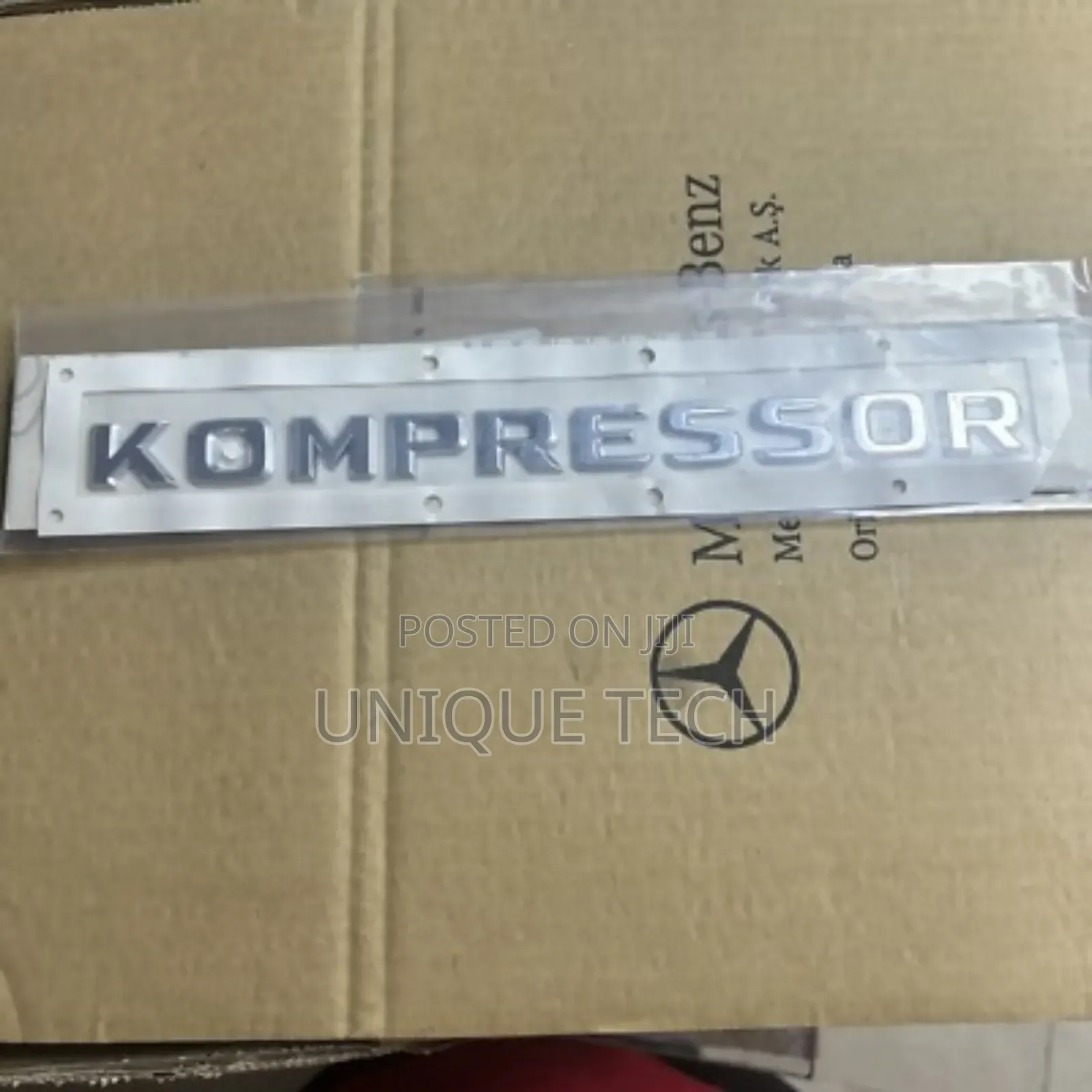 Silver Finish Kompressor Car Logo Badge