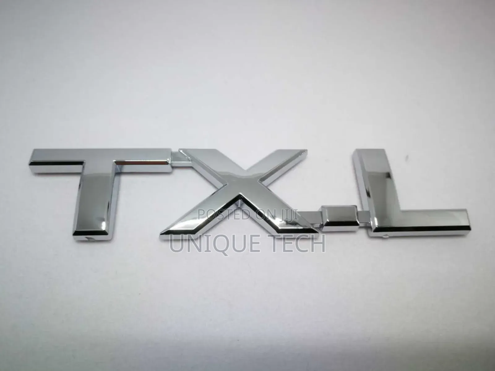 TXL Silver Chrome Logo Emblem Badge