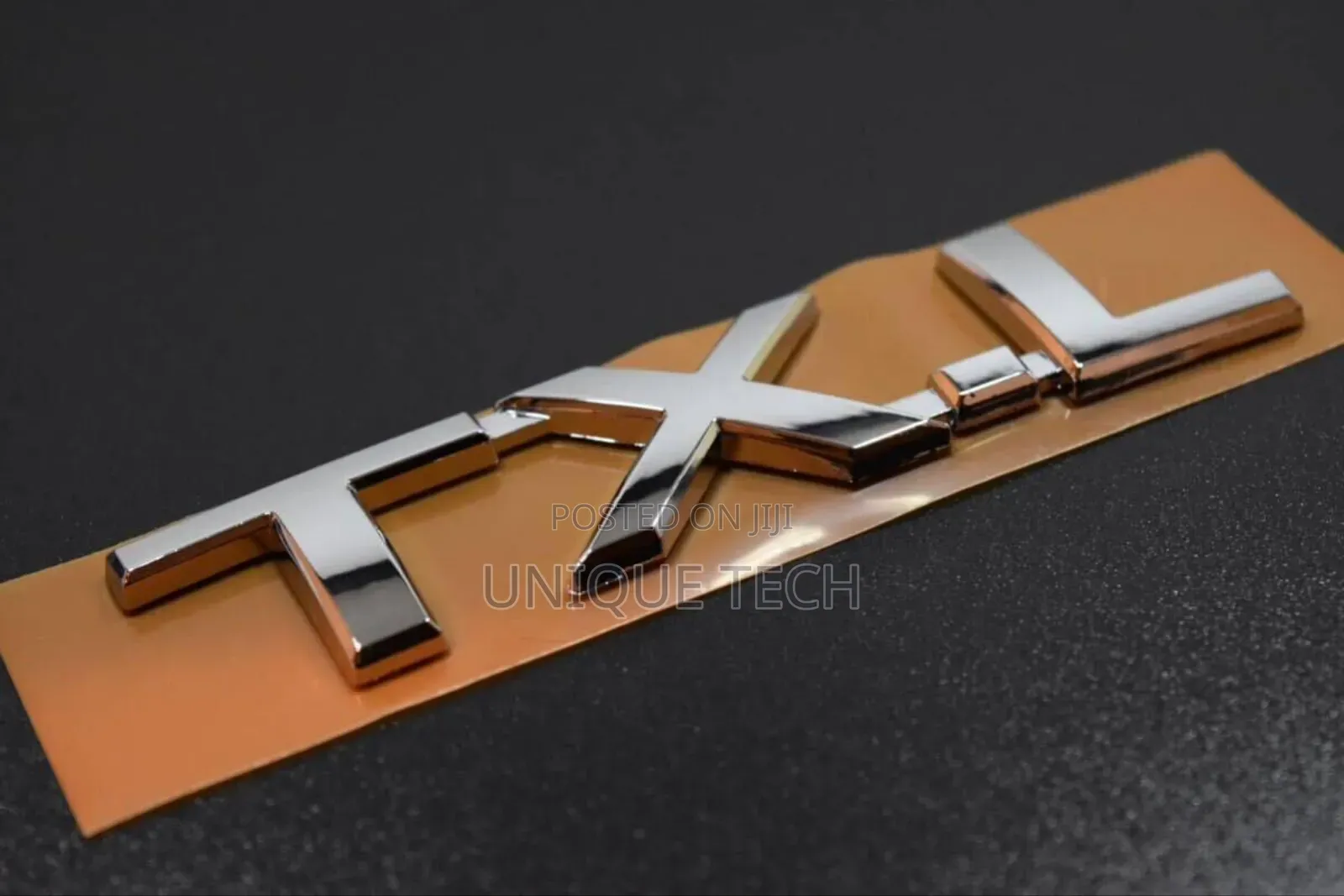 Silver Chrome TXL Car Emblem Logo