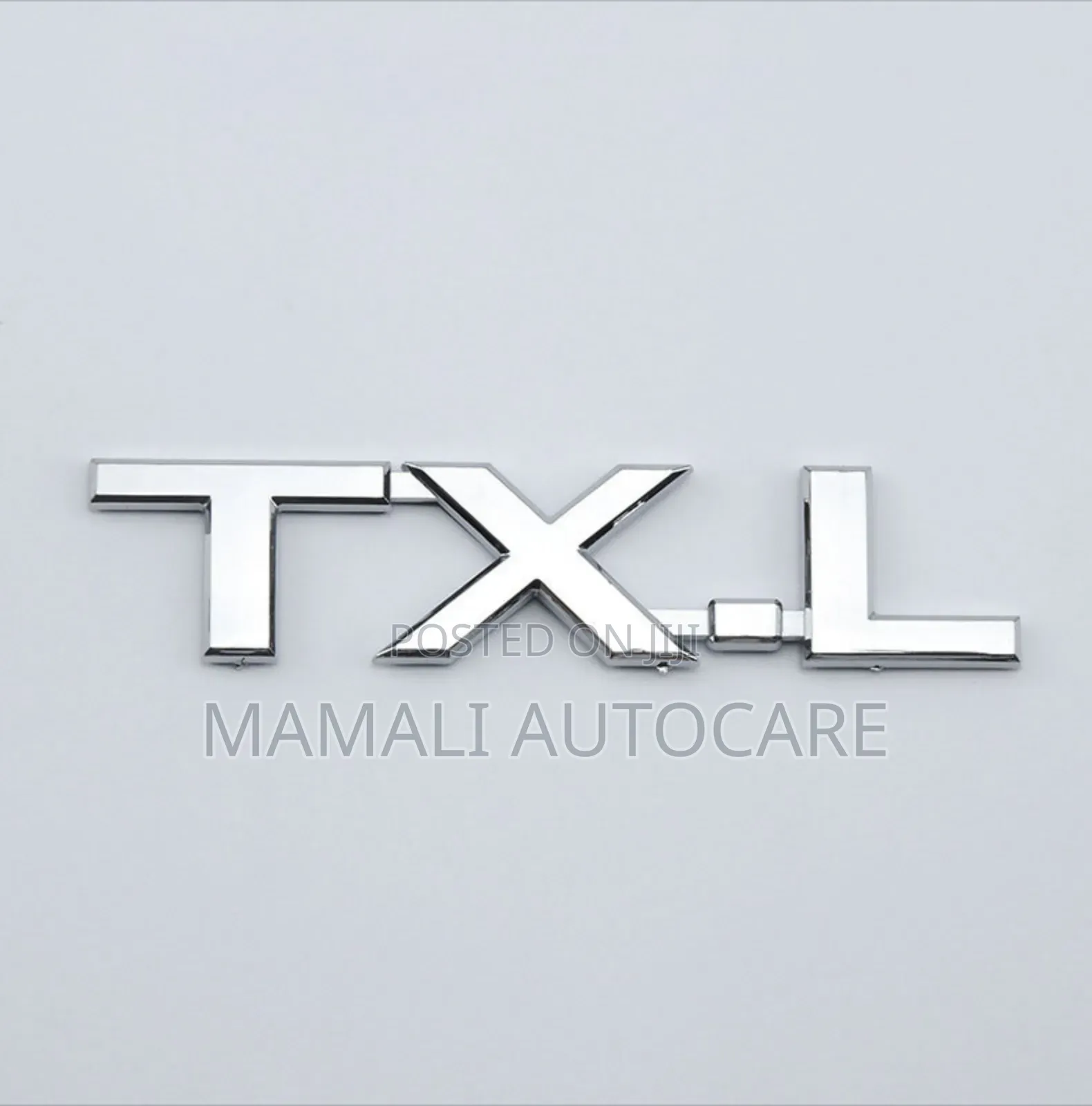 TXL Silver Chrome Logo Emblem Badge