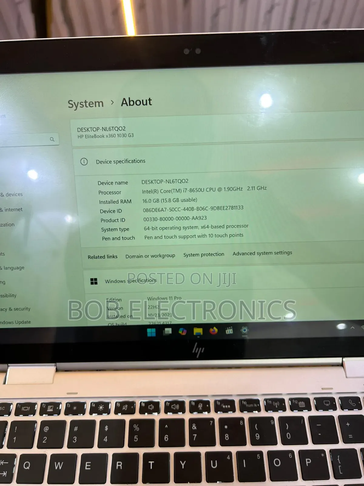 Laptop HP EliteBook X360 1030 G3 8GB Intel Core i5 SSD 256GB