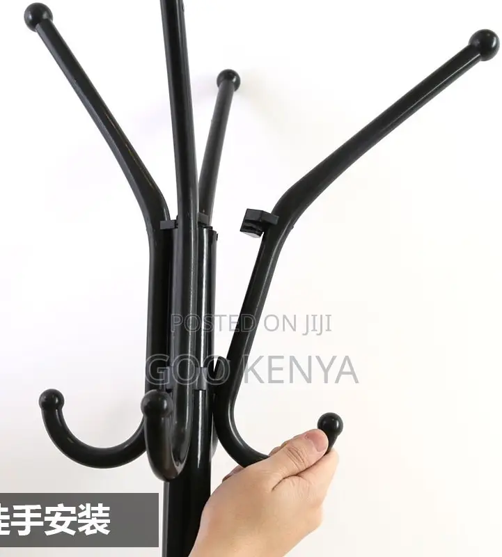 Home/Office Hanger; Steel Coat Tree Organizer for Coat, Hats, and Bags