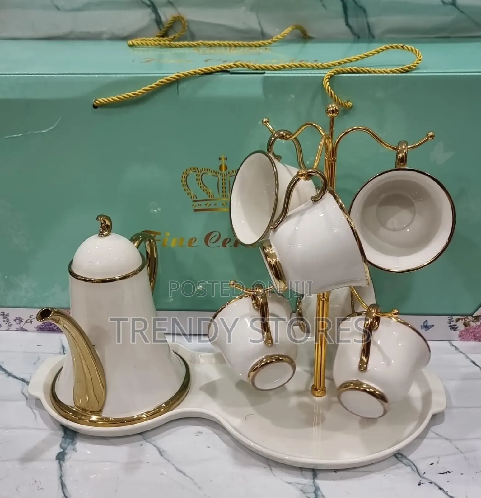 Rotating Tray Tea Set