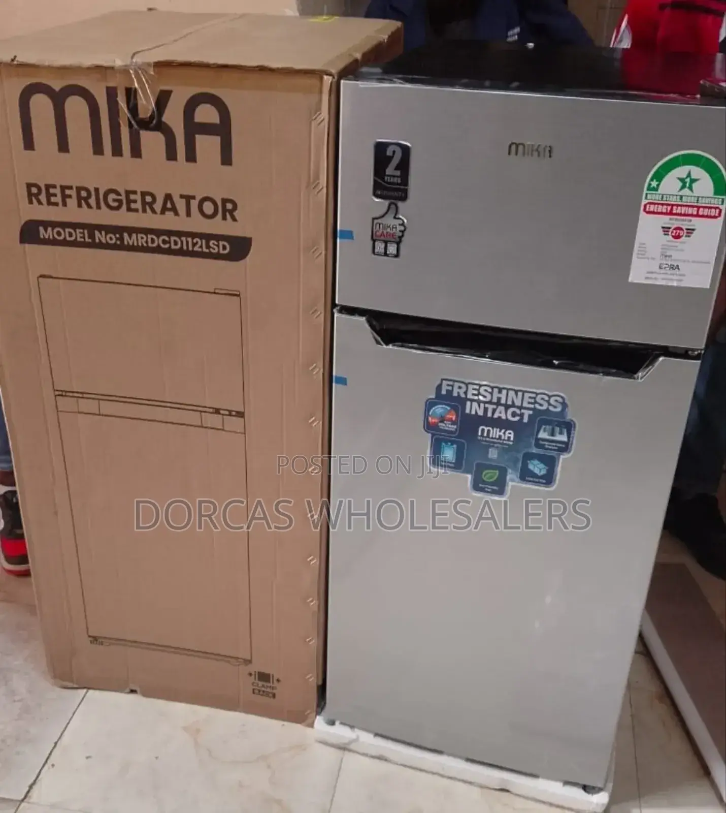 Mika 118litres Fridge Double Door