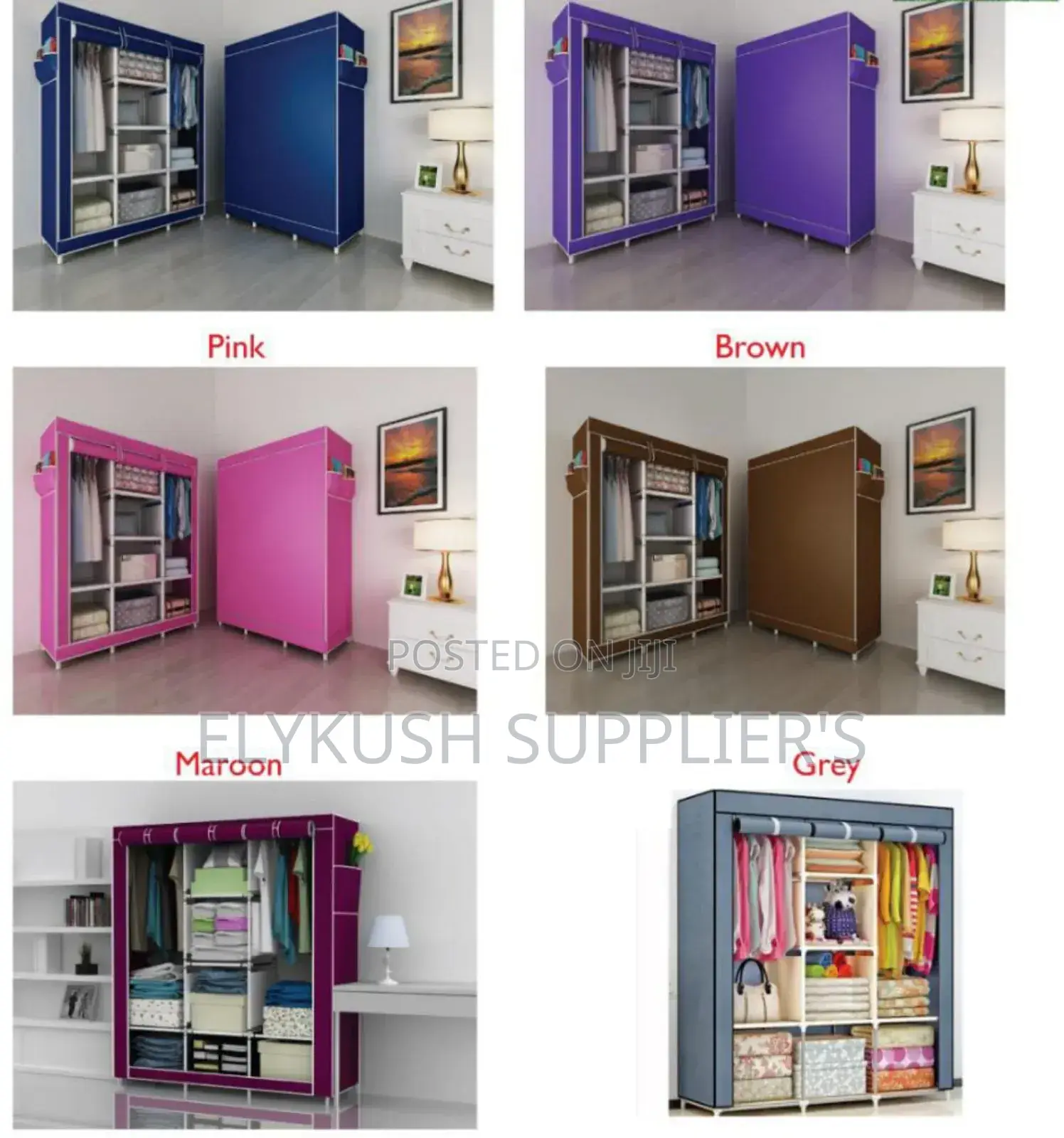 3 Column Metallic Wardrobe
Available in Grey and Maroon