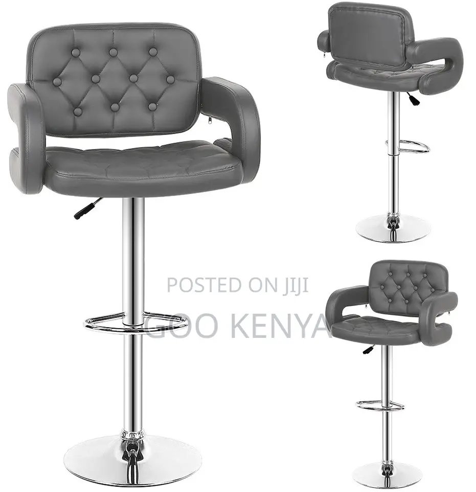 Home Counter Stool; Modern Adjustable Fabric Chair for Kitchen Counter