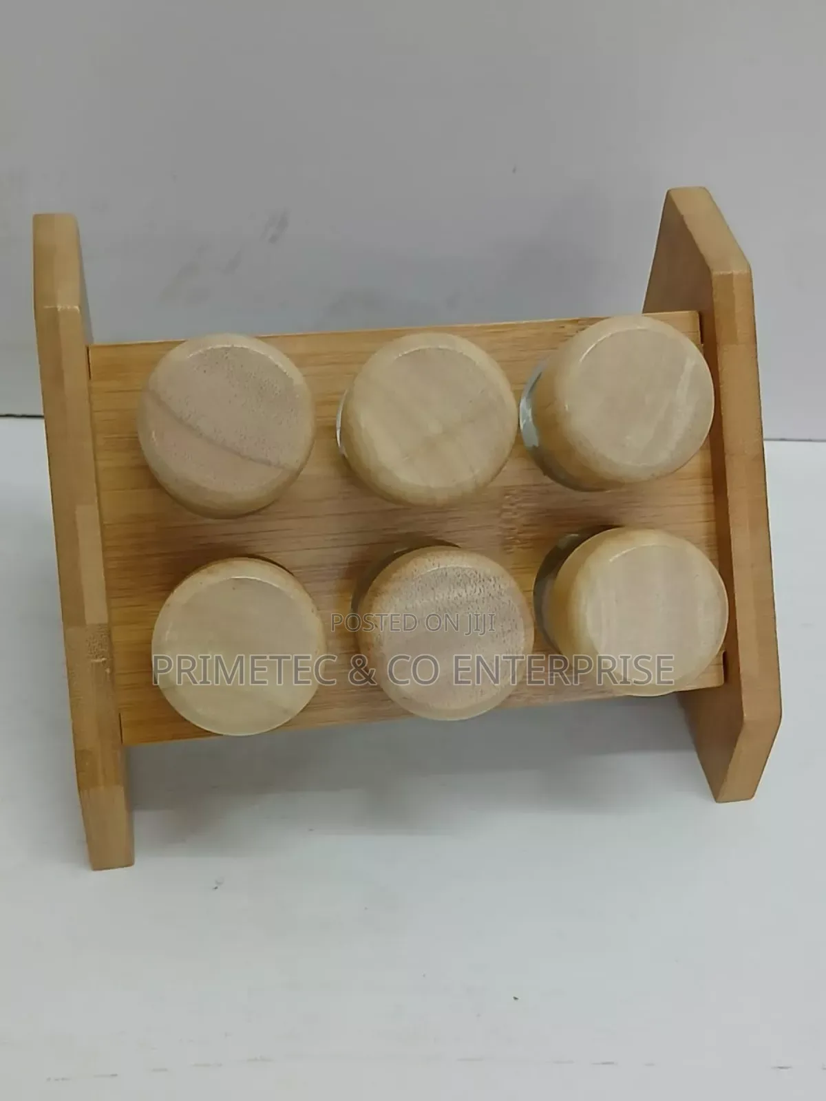 6 PCS Spice Jars With Bamboo Lids