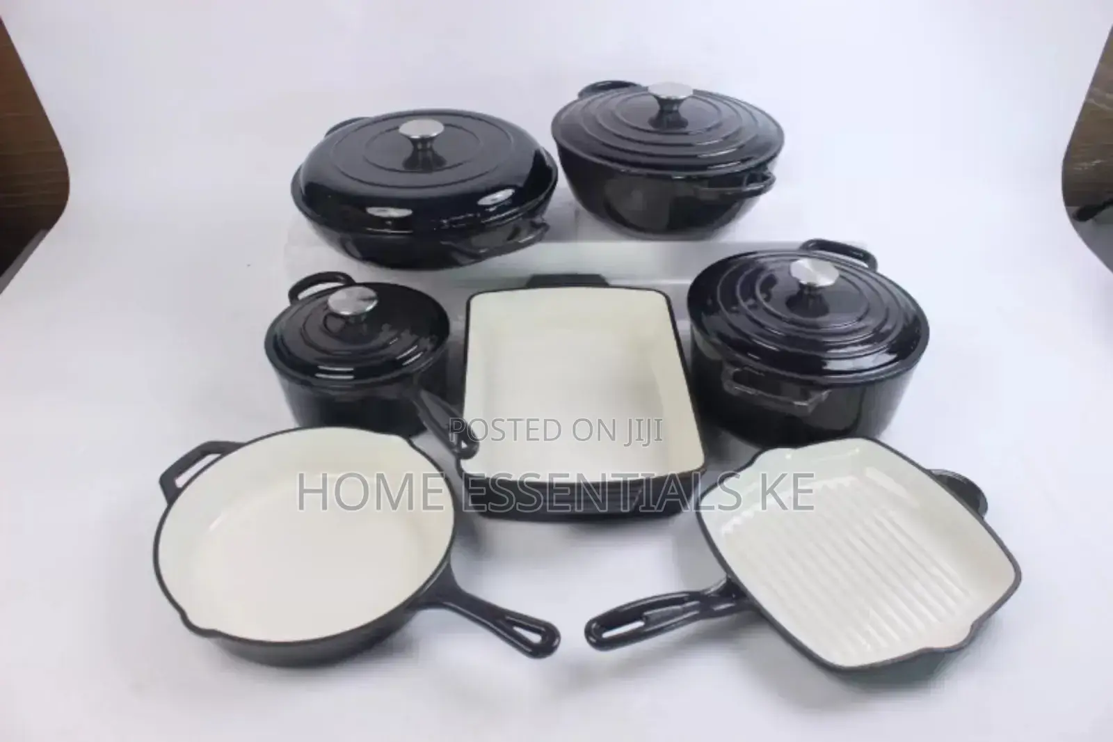 11pc Cookware Set-Enamel Cast Iron Set