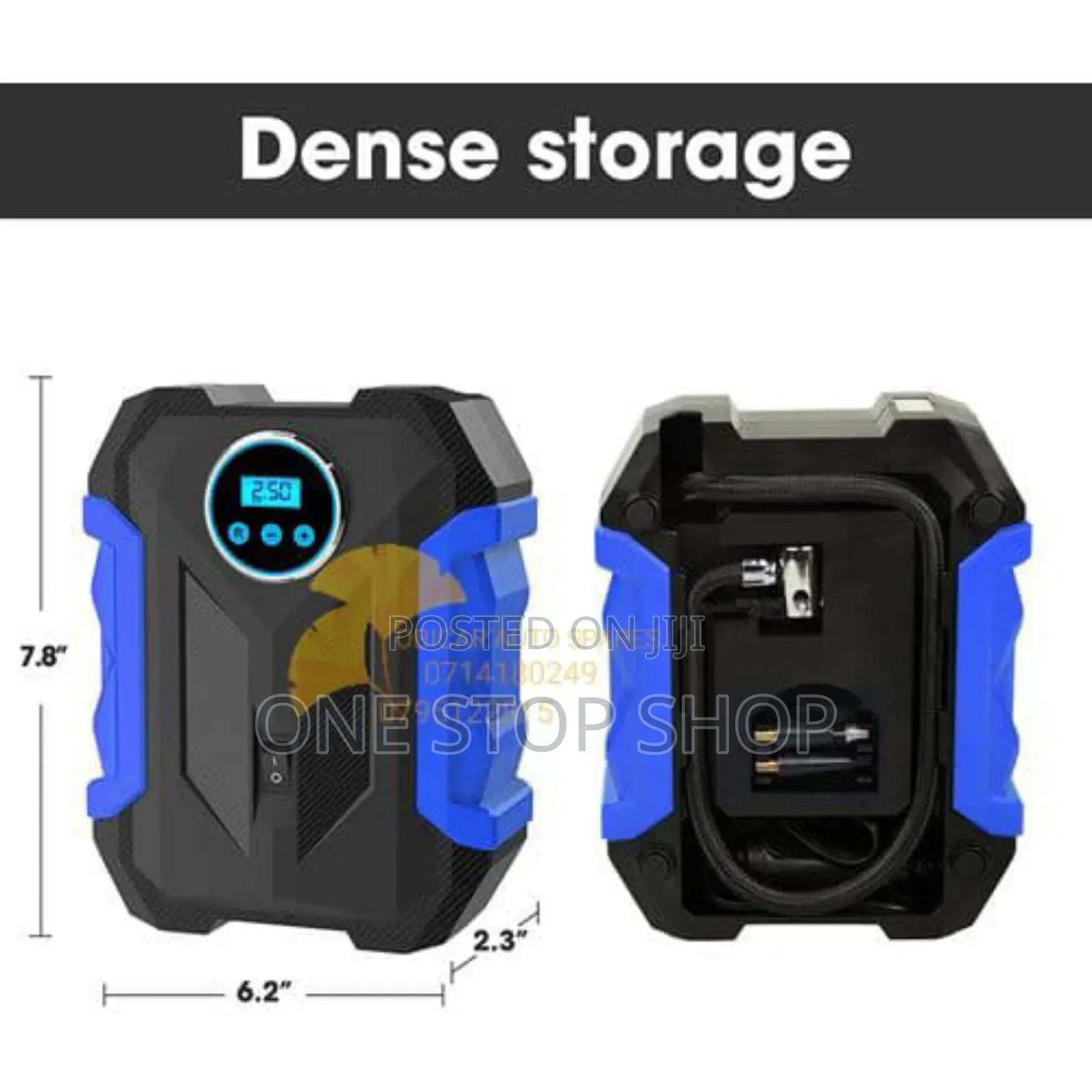 Blue Digital Air Compressor for Car Auto Pump