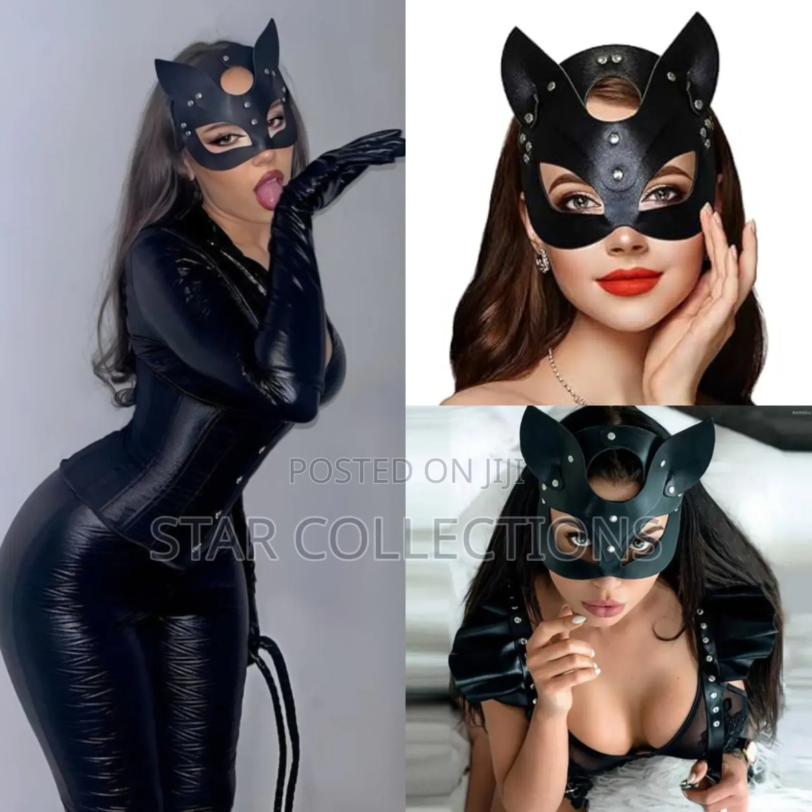 Cat Woman Leather Mask
