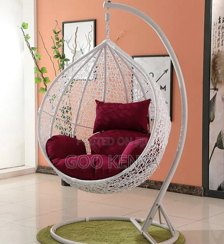 Home Chair; Freestanding Indoor Rope Swing Chair
