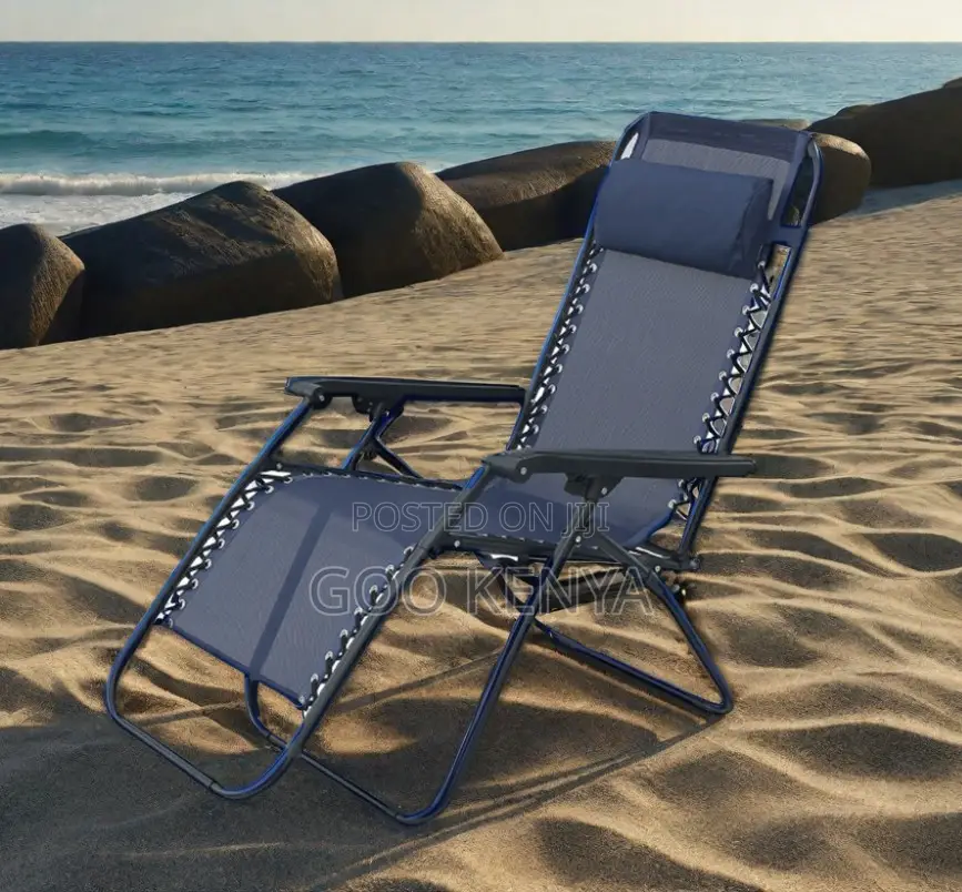 Outdoor Rocking Chair; Foldable Rocking Lounge Seat for Beach and Yard