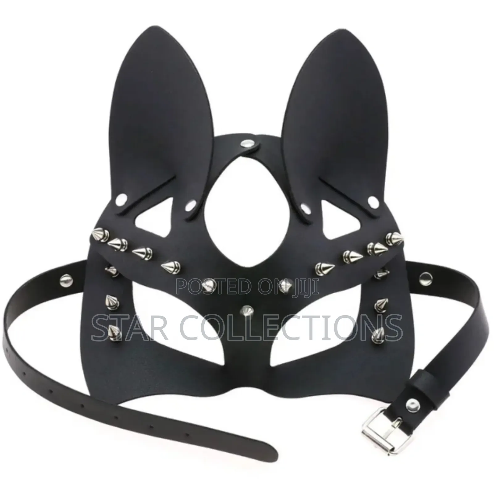 Spiky Leather Cat Mask