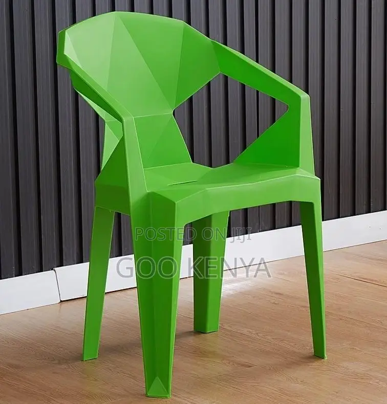 Home Dining Chair; Heavy-Duty Plastic Dining Chair With Arms
