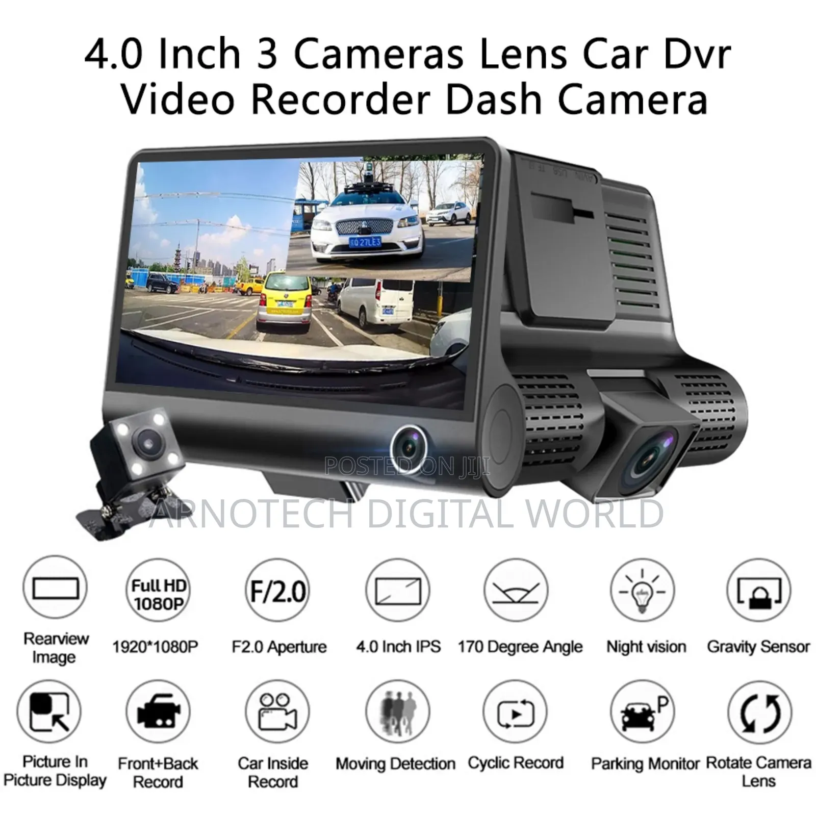 3in1 Dashcam 1080p DVR